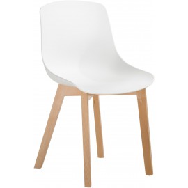 Krzesło 2 szt Biały + Dąb
